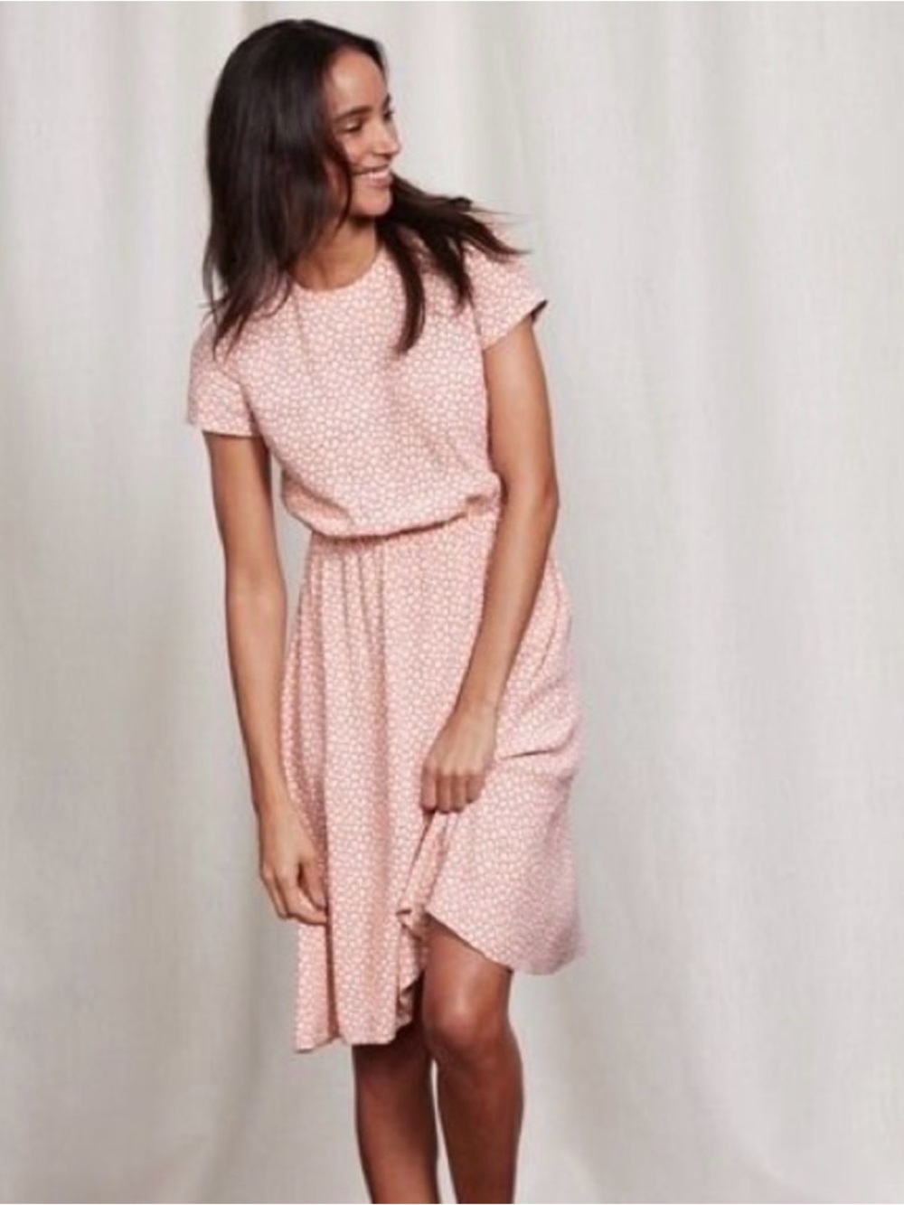 Boden | Pink and White Alisa Dress | Size 6 - Picture 2 of 10